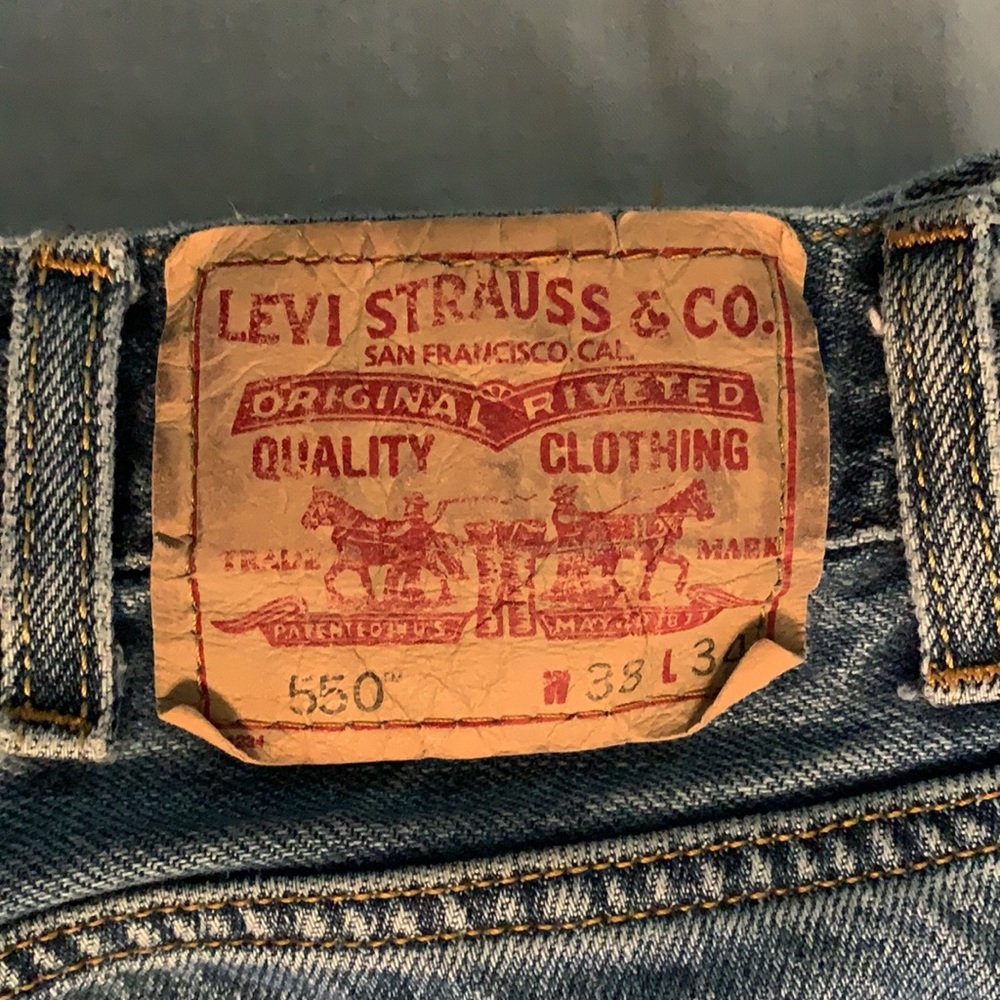 Levi Strauss & Co. Blue Denim Jeans 550 - Relaxed - Picture 2 of 7